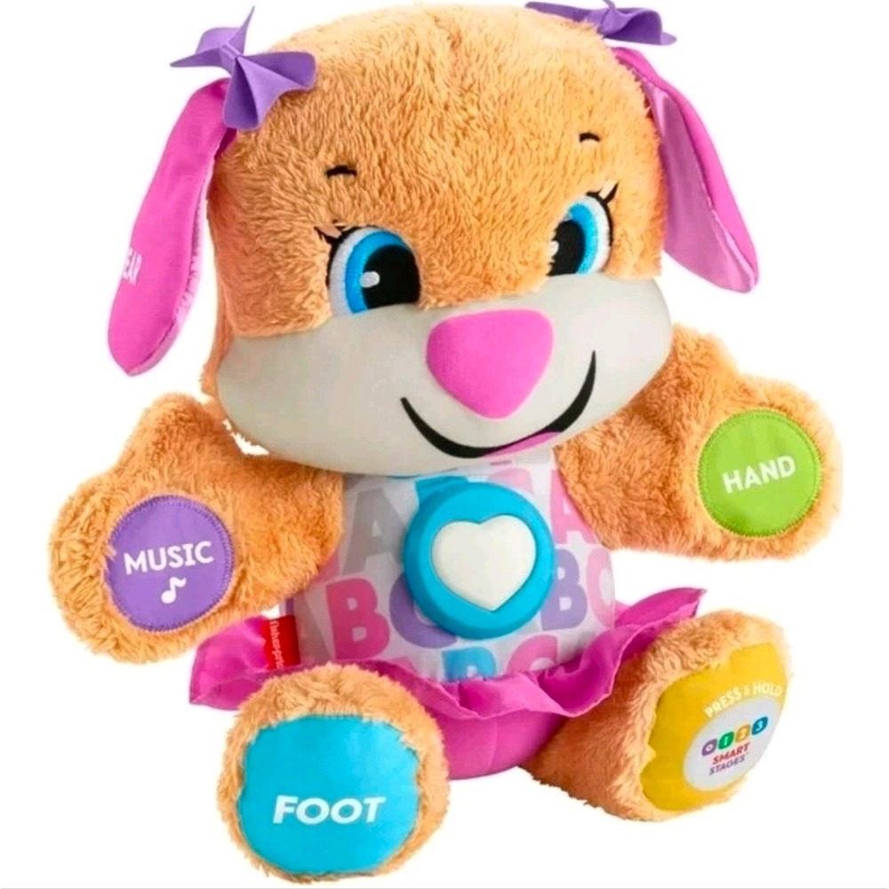 Fisher-Price Laugh & Learn Smart Stages Sis Kids One Size Pink Musical Plush Toy